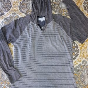 Paper Denim Long sleeve hooded tshirt hoodie Mediu